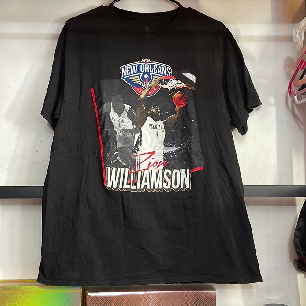 🤑⭐️✨5 🔥 NBA New Orleans Zion Williamson large Mens short sleeve shirt